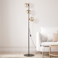 Brilagi - Stojacia lampa VULCANO 3xG9/8W/230V bronzová/dymová béžová