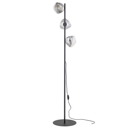 Brilagi - Stojacia lampa VULCANO 3xG9/8W/230V čierna/dymová čierna