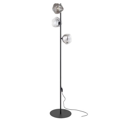 Brilagi - Stojacia lampa VULCANO 3xG9/8W/230V čierna/dymová čierna