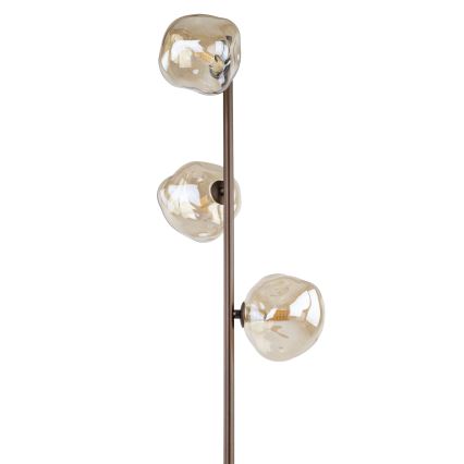 Brilagi - Stojacia lampa VULCANO 3xG9/8W/230V hnedá/zadymená béžová