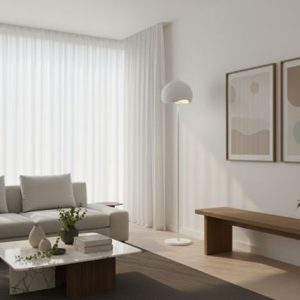 Brilagi - Stojacia lampa WABI SABI 1xE27/40W/230V biela