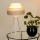 Brilagi - Stolná lampa ALASKA LUNETA 1xE27/15W/230V šedá/krémová