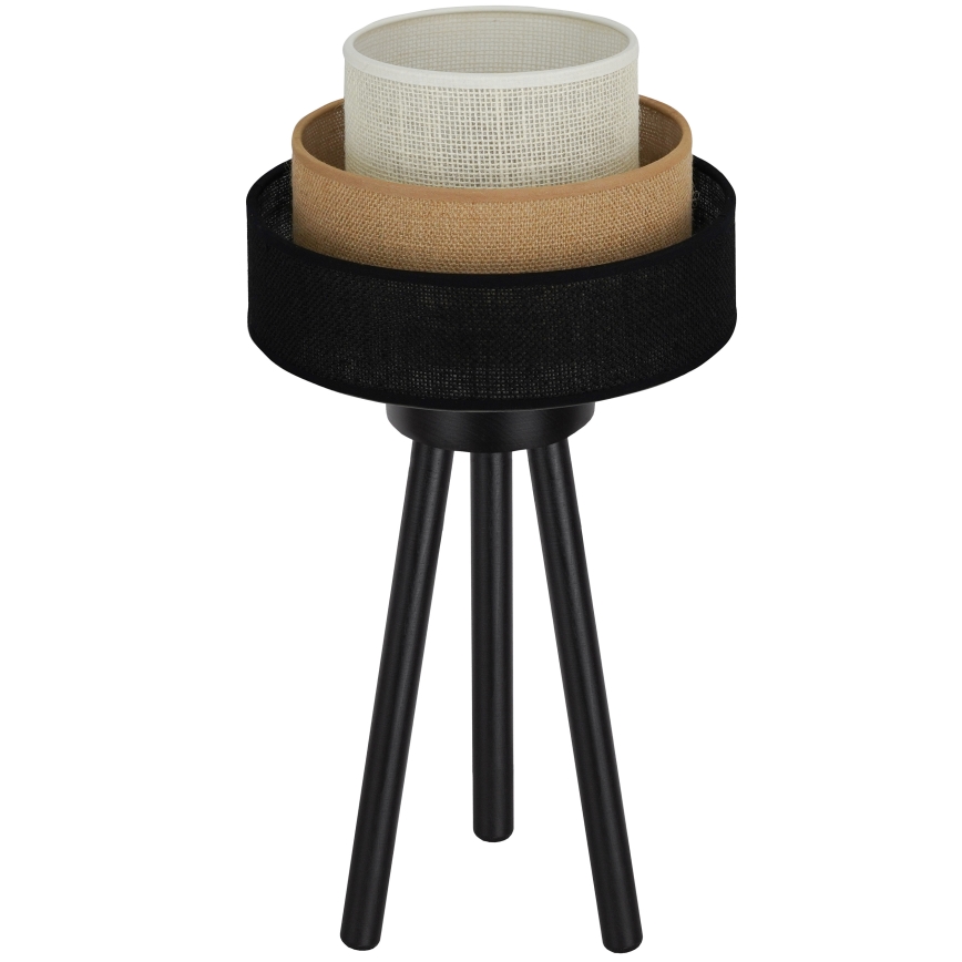 Brilagi - Stolná lampa ASPEN LUNETA 1xE27/15W/230V čierna/béžová/krémová