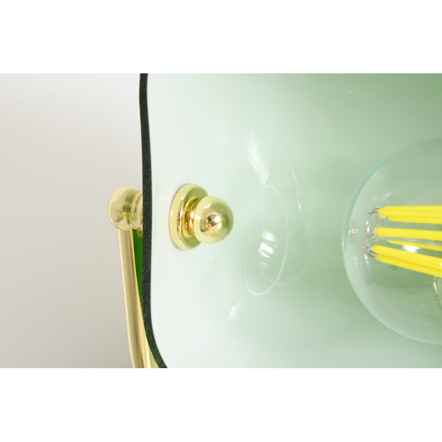 Brilagi - Stolná lampa BANK OFFICE 1xE27/60W/230V čierna/zlatá/zelená