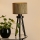 Brilagi - Stolná lampa BOSTON ROLLER 1xE27/15W/230V slama hnedá/zlatá