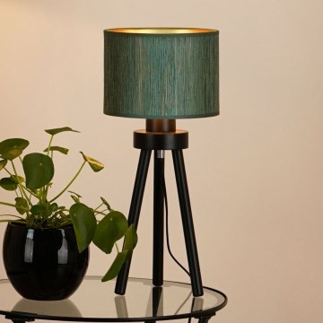Brilagi - Stolná lampa BOSTON ROLLER 1xE27/15W/230V slama zelená/zlatá