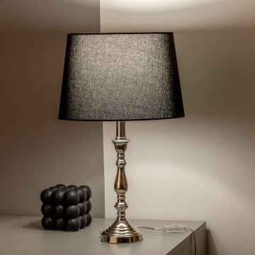 Brilagi - Stolná lampa CERIA 1xE27/60W/230V lesklý chróm/čierna