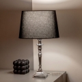 BRILAGI - Stolná lampa CERIA 1xE27/60W/230V pr. 30 cm strieborná/čierna