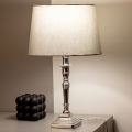 BRILAGI - Stolná lampa CERIA 1xE27/60W/230V pr. 30 cm strieborná/sivá