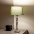 BRILAGI - Stolná lampa CERIA 1xE27/60W/230V priemer 25 cm strieborná/zelená