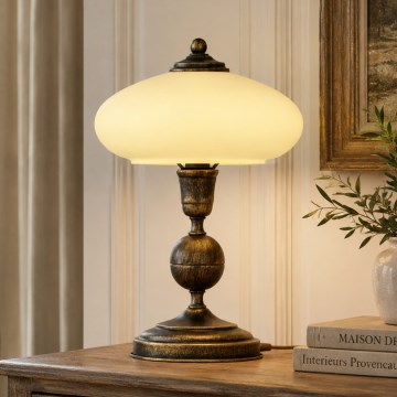 BRILAGI - Stolná lampa MOLLERO 1xE14/11W/230V bronz/patina