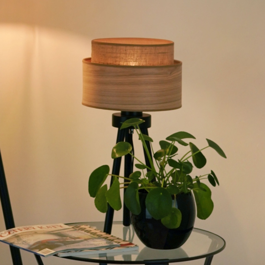 Brilagi - Stolná lampa MONTANA BOHO 1xE27/15W/230V hnedá/čierna
