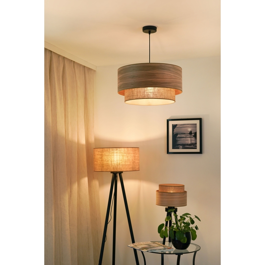 Brilagi - Stolná lampa MONTANA BOHO 1xE27/15W/230V hnedá/čierna