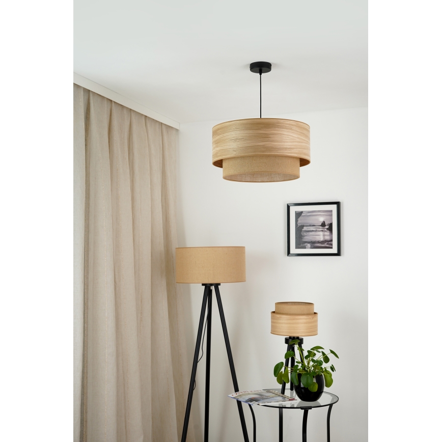 Brilagi - Stolná lampa MONTANA BOHO 1xE27/15W/230V hnedá/čierna