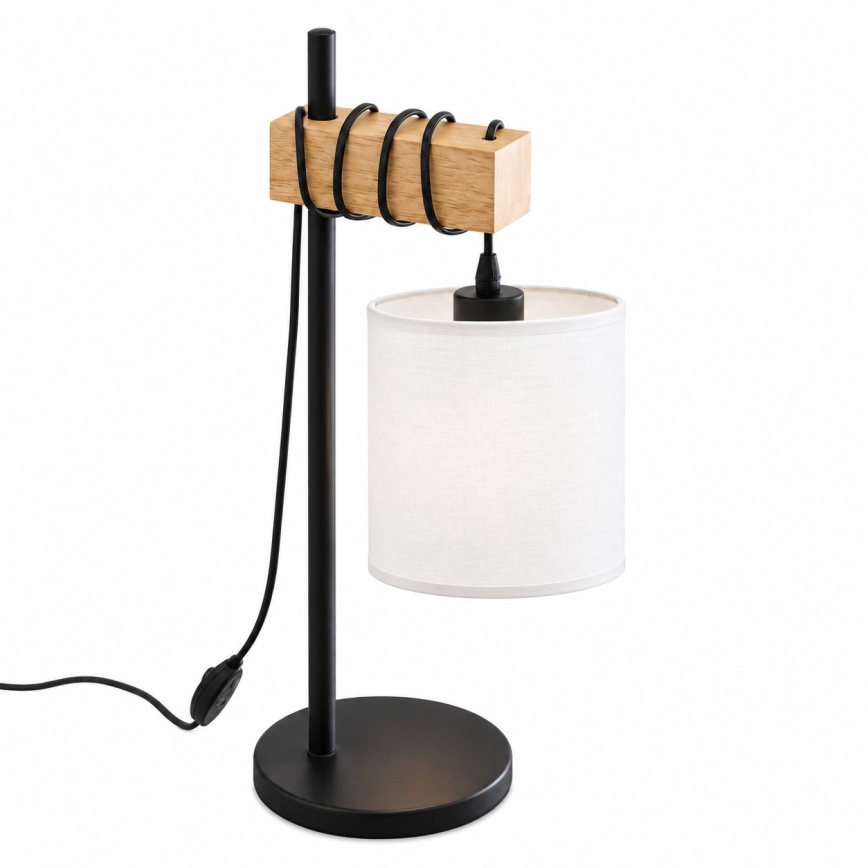 BRILAGI - Stolná lampa NUBILA 1xE27/40W/230V hnedá/čierna/biela