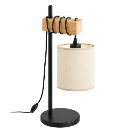 BRILAGI - Stolná lampa NUBILA 1xE27/40W/230V hnedá/čierna/krémová