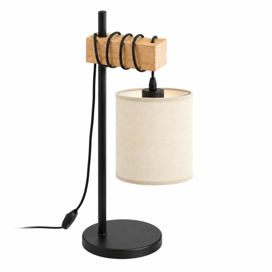 BRILAGI - Stolná lampa NUBILA 1xE27/40W/230V hnedá/čierna/krémová