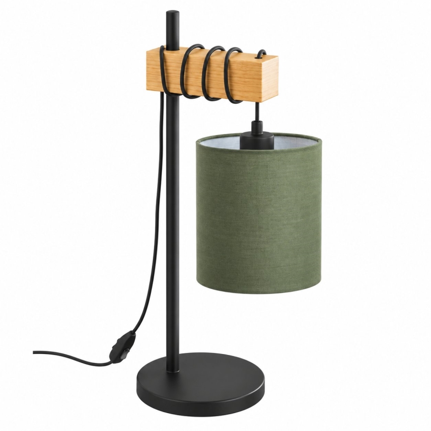 BRILAGI - Stolná lampa NUBILA 1xE27/40W/230V hnedá/čierna/zelená