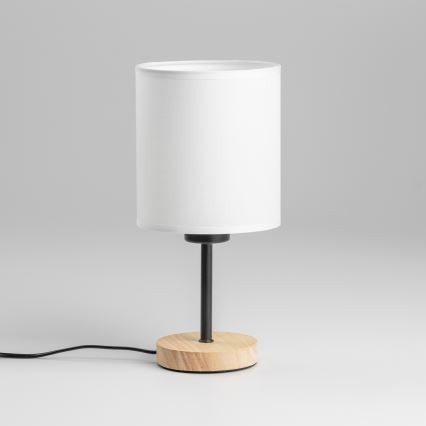 Brilagi - Stolná lampa NUBILA WOOD 1xE27/25W/230V dub/biela