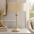 BRILAGI - Stolná lampa SAPHIRE 1xE27/15W/230V krémová/zlatá/patina