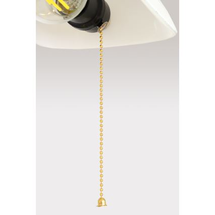 Brilagi - Stolová lampa BANK OFFICE 1xE27/60W/230V zlatá/biela