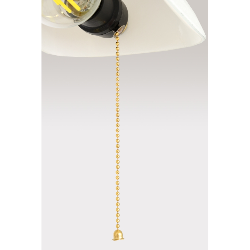 Brilagi - Stolová lampa BANK OFFICE 1xE27/60W/230V zlatá/biela