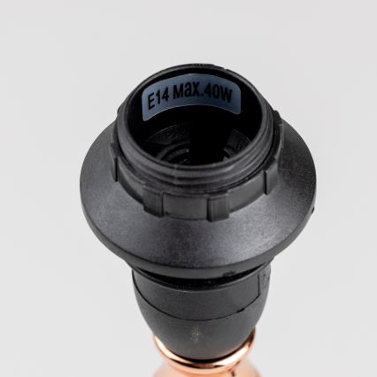 Brilagi - Stolová lampa CERIA 1xE14/40W/230V čierna/medená/biela