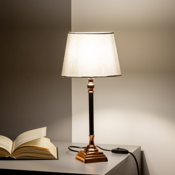BRILAGI - Stolová lampa CERIA 1xE14/40W/230V pr. 20,5cm čierna/medená/šedá