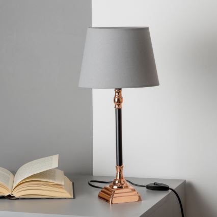 BRILAGI - Stolová lampa CERIA 1xE14/40W/230V pr. 20,5cm čierna/medená/šedá