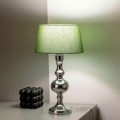 BRILAGI - Stolová lampa CERIA 1xE27/60W/230V pr. 25 cm lesklý chróm/zelená