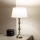 Brilagi - Stolová lampa CERIA 1xE27/60W/230V priemer 25 cm lesklý chróm/biela