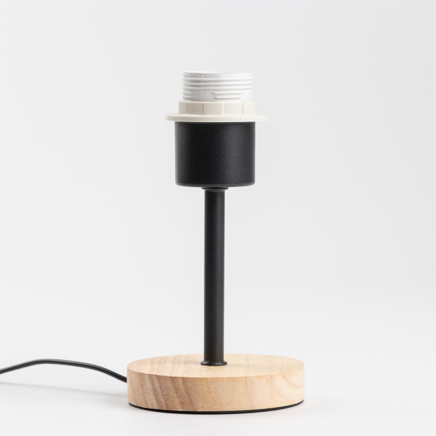 Brilagi - Stolová lampa NUBILA WOOD 1xE27/25W/230V dub/čierna/žltá