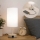 Brilagi - Stolová lampa s USB portom TABLON 1xE27/25W/230V béžová/biela