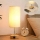 Brilagi - Stolová lampa s USB portom TABLON 1xE27/25W/230V dub/béžová/krémová