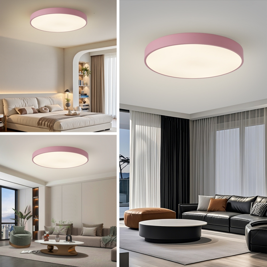 Brilagi - LED stropné svietidlo POOL LED/100W/230V 3000/4000/6000K pr. 80 cm ružové