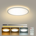 Brilagi - Stropné stmievateľné LED svietidlo ULTRA SLIM LED/18W/230V 2700-6500K priemer 30 cm biela + diaľkové ovládanie