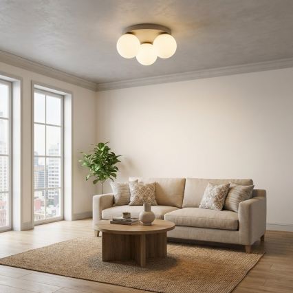 Brilagi - Stropné svietidlo 1xE27/60W/230V priemer 15 cm béžové/zlaté