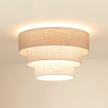 Brilagi - Stropné svietidlo ALASKA LUNETA 1xE27/15W/230V pr. 45 cm šedá/krémová