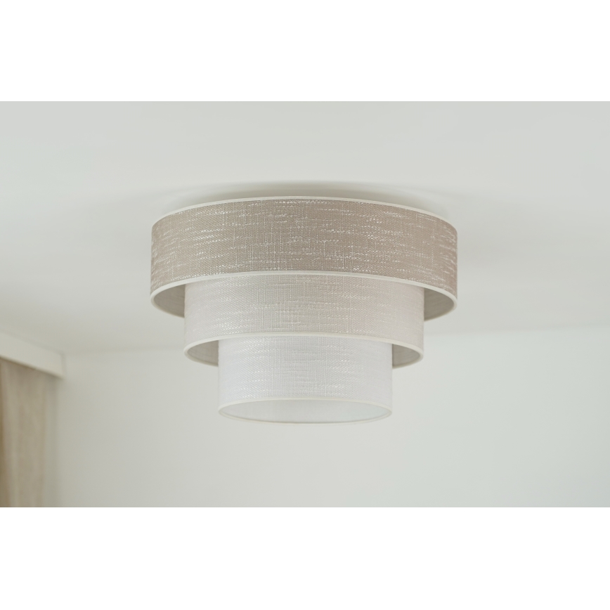 Brilagi - Stropné svietidlo ALASKA LUNETA 1xE27/15W/230V pr. 45 cm šedá/krémová