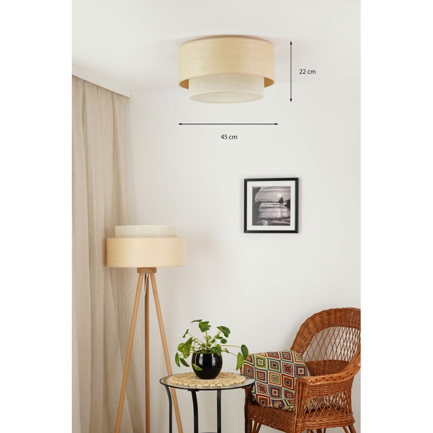 Brilagi - Stropné svietidlo ARIZONA BOHO 1xE27/15W/230V pr. 45 cm béžová