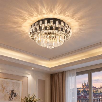 BRILAGI - Stropné svietidlo AURELIA 5xE14/40W/230V priemer 50 cm čierne