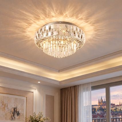 BRILAGI - Stropné svietidlo AURELIA 5xE14/40W/230V priemer 50 cm lesklý chróm