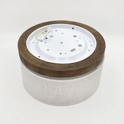 Brilagi - Stropné svietidlo BELLADONNA 1xE27/15W/230V pr. 30 cm biela/dub