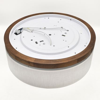 Brilagi - Stropné svietidlo BELLADONNA 3xE27/15W/230V pr. 50 cm biela/dub čerešňa
