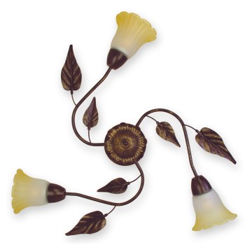 BRILAGI - Stropné svietidlo BLOSSOM 3xE27/40W/230V pr. 75 cm patina/mosadz