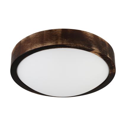 Brilagi - Stropné svietidlo CARVALHO SLIM SMOKEY 1xE27/60W/230V, dubové, priemer 27,5 cm