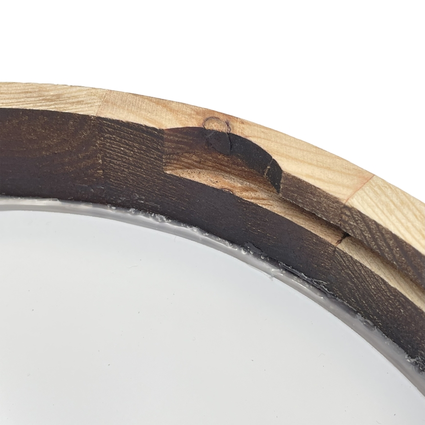 Brilagi - Stropné svietidlo CARVALHO SLIM SMOKEY 1xE27/60W/230V, dubové, priemer 27,5 cm