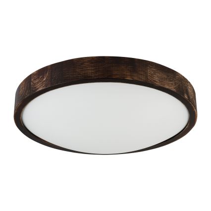 Brilagi - Stropné svietidlo CARVALHO SLIM SMOKEY 2xE27/60W/230V dubové pr. 37,5 cm