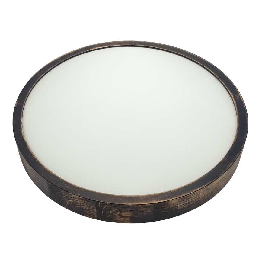 Brilagi - Stropné svietidlo CARVALHO SLIM SMOKEY 2xE27/60W/230V dubové pr. 37,5 cm