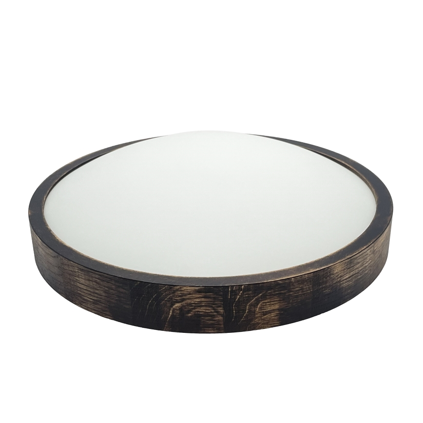 Brilagi - Stropné svietidlo CARVALHO SLIM SMOKEY 2xE27/60W/230V dubové pr. 37,5 cm